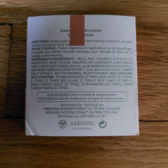 Arbonne About Face Blusher Blush Refill Savvy .11oz NIB Vegan Friendly - Picture 3 of 5
